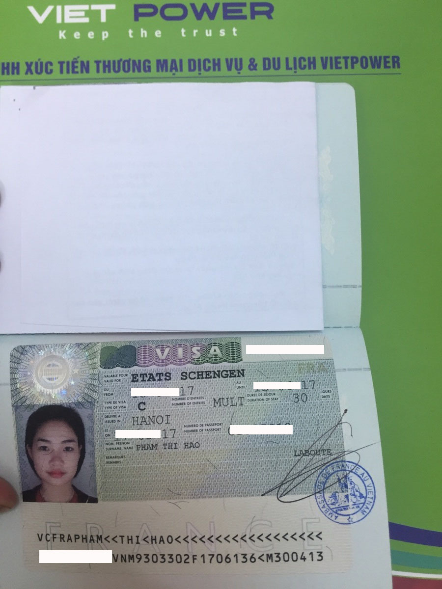 Chúc mừng visa Schengen